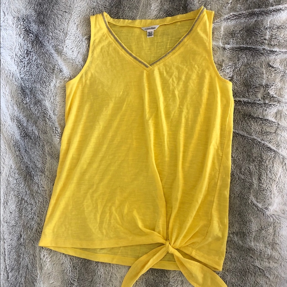 Calvin Klein Embellished sleeveless blouse